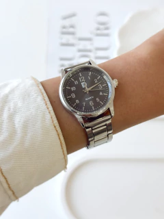 Reloj elowen (plateado f.negro)
