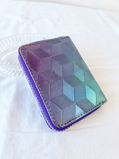 Billetera AMY (tornasolado azul/violeta)