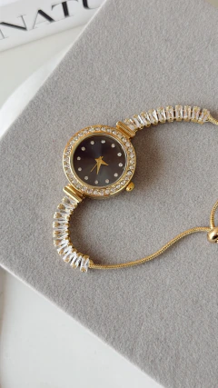 Reloj nina dorado (f.negro) - comprar online