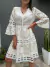 VESTIDO BORDADO MANGA 3/4 (ART 093) - comprar online