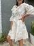 VESTIDO BORDADO CON VOLADO (ART 098) - comprar online