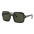 Lentes de Sol Ray-Ban Square 2188 901/31 Negro/Verde