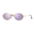 Lentes de Sol Ray-Ban Oval 3547N 001/80 Dorado/Lila Espejado