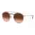 Lentes de Sol Ray-Ban Round Double Bridge 3647N 9069/A5 Rosa/Marron Degrade