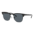 Lentes de Sol Ray-Ban Clubmaster 3716 186/R5 Negro-Negro/Azul Liso