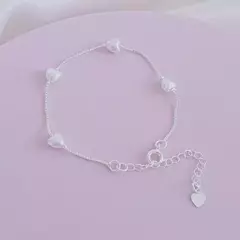 Pulseira Coração Pérola