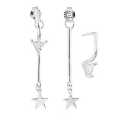 Brinco Pendant Triângulo com Estrela - comprar online