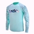 Remera Dry Estampada Escamas Hombre- Celeste