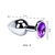Plug anal brinquedos sexuais mini rodada em forma de metal aço inoxidável liso