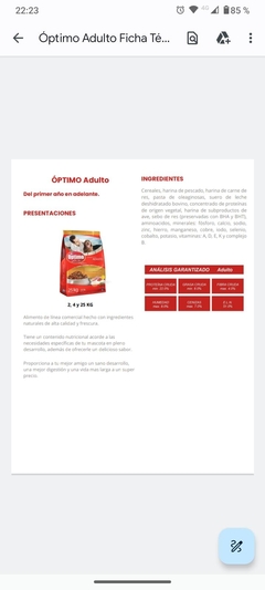 ÓPTIMO PERRO ADULTO 25 kg CROQUETAS - comprar en línea