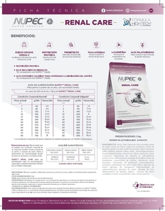 NUPEC RENAL CARE 2 kg CROQUETAS - comprar en línea
