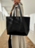 TOTE BAG DE CUERO CLASIC – NEGRO | SV en internet