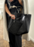 TOTE BAG DE CUERO CLASIC – NEGRO | SV - tienda online