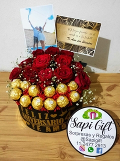 BOX 12 ROSAS REDONDO - Sapi Gift