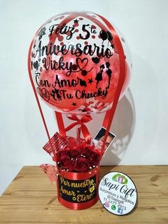 BOX CON 6 ROSAS