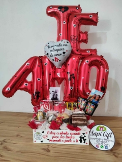 BOX TE AMO CON SET DE MATE