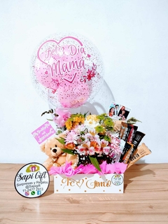 BOX FLORAL Y PELUCHE