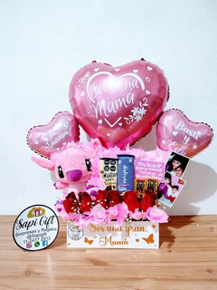 BOX PELUCHE Y 6 ROSAS