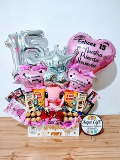 15 AÑOS STITCH Y ROSAS - tienda online