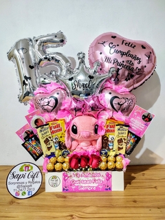 15 AÑOS STITCH Y ROSAS - Sapi Gift