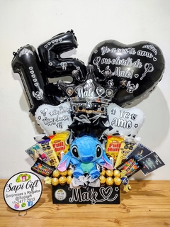 15 AÑOS STITCH Y ROSAS