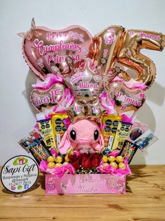 15 AÑOS STITCH Y ROSAS - Sapi Gift