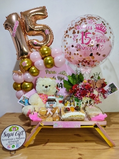 DESAYUNO CON ROSAS Y PELUCHE 30CM - comprar online