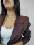 SACO DAPHNE CORTO CHOCOLATE - comprar online