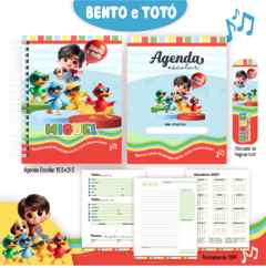 Bento e Totó - Agenda escolar Permanente - comprar online