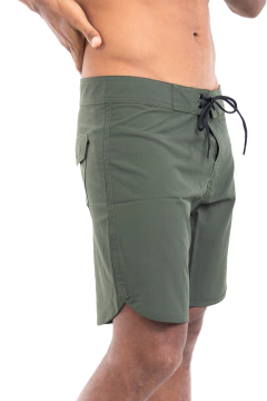 Boardshort Elastano - Verde Militar - comprar online