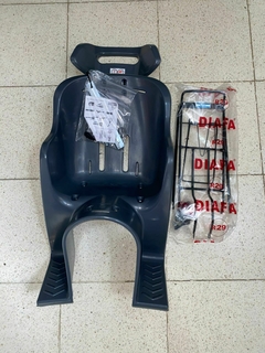 Silla trasera con el portapaquete