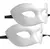 Antifaz blanco liso