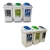 Cesto Tacho Residuos Reciclaje 60lts Con Tapa Incluyen Calco