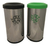 Cesto Tacho Acero Brinox Reciclaje 40lts Con Tapa Vaiven