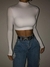Básica bainha feminina sólida gola alta camiseta outono estiramento casual cam na internet