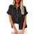 Blusa feminina de manga comprida com lapela, camisa extragrande solta na internet