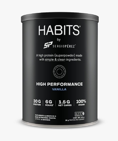 HABITS - High Performance Sergio Pérez - Proteína Vegana en Polvo Sabor Vainilla