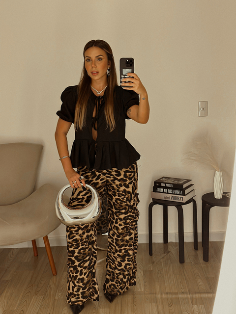 Calça Cargo Animal Print