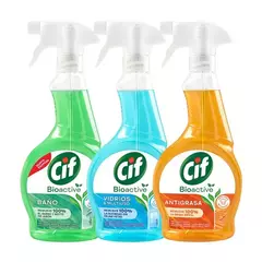 Cif con Pulverizador -Baños, Vidrios y Cocina-