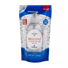 Alcohol en gel Bialcohol 70% doypack 250ml