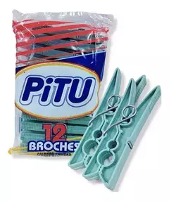 Broches Plásticos para Ropa PITU 12u.