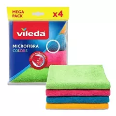 Paño Microfibra COLORS x4u VILEDA