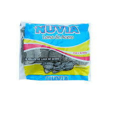 Rollitos Lana de Acero NUVIA pack x10 rollos