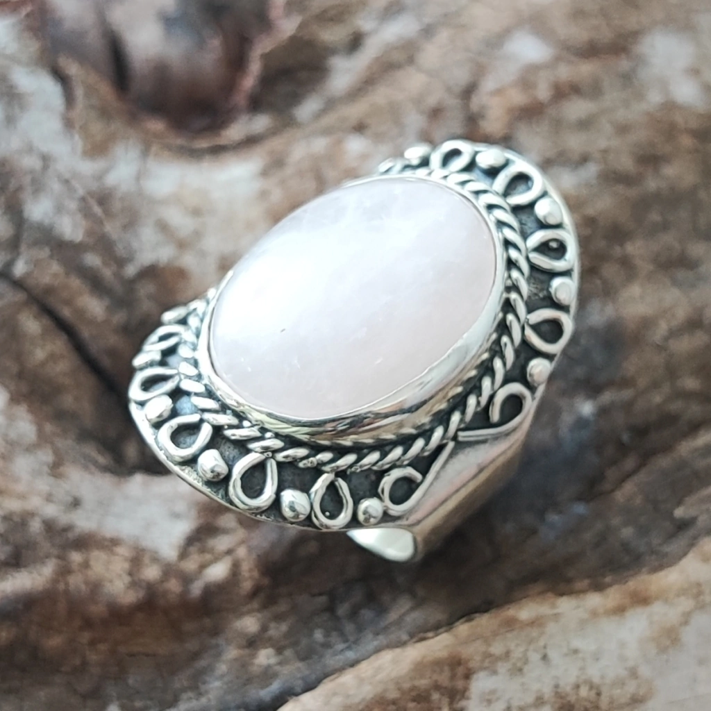 Anel Quartzo Rosa 03