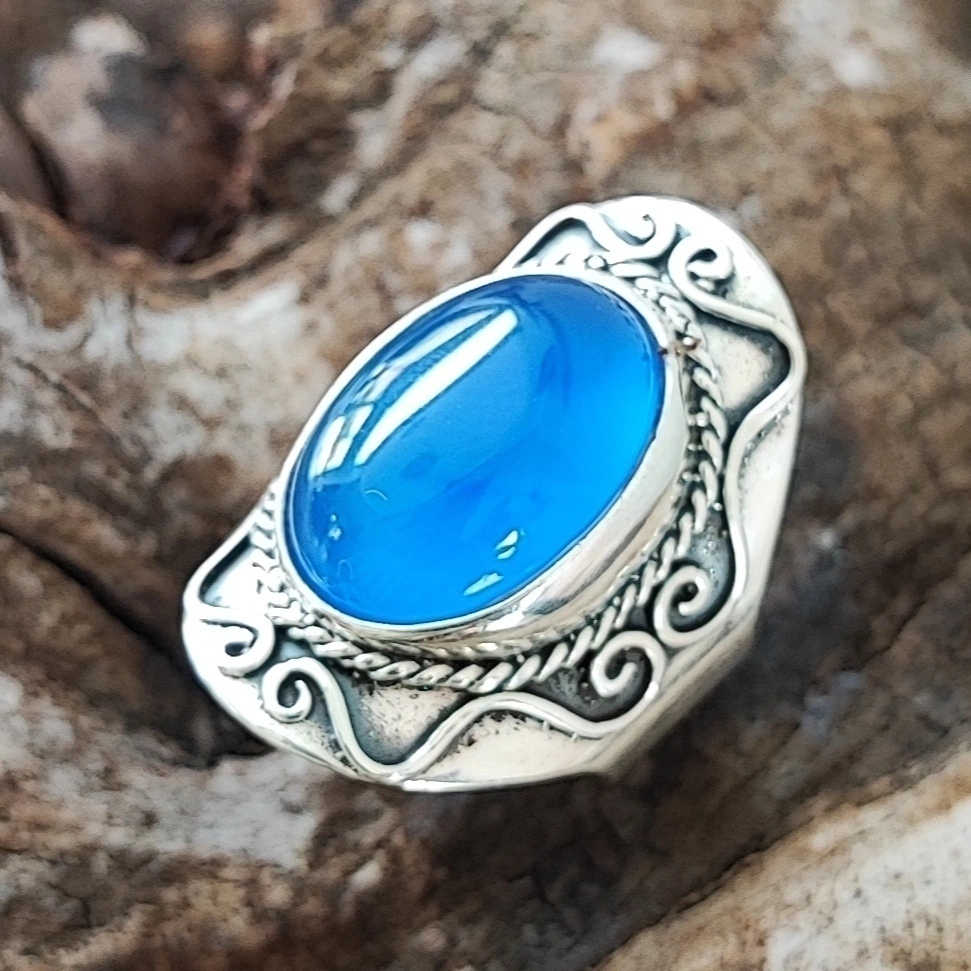 Anel Ágata Azul 04