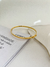 Bracelete Liso com Trava - Banhado a Ouro - comprar online