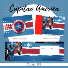 Cartão do SUS Capitão América na internet