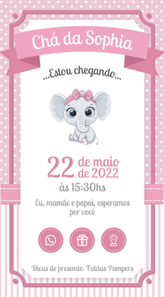 Convite Interativo Chá de Bebê na internet