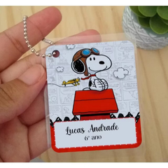 Etiqueta Chaveiro de Identificação Temas Diversos Personalizado
