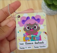 Etiqueta Chaveiro de Identificação Personalizado Aluninhas na internet